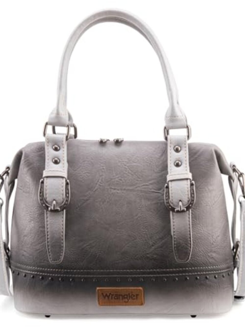 Western Satchel Doctor Bag Top Handle Detachable Strap Purse